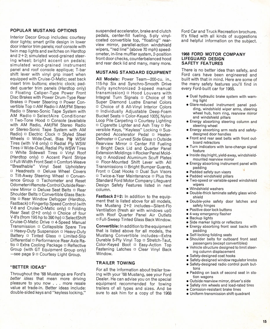 1968 Mustang Prospekt Page 15